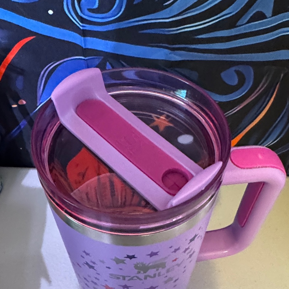 Stanley Purple Starry Tumbler with Handle - Picture 3 of 6